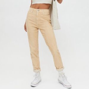 Corduroy high waisted mom jeans